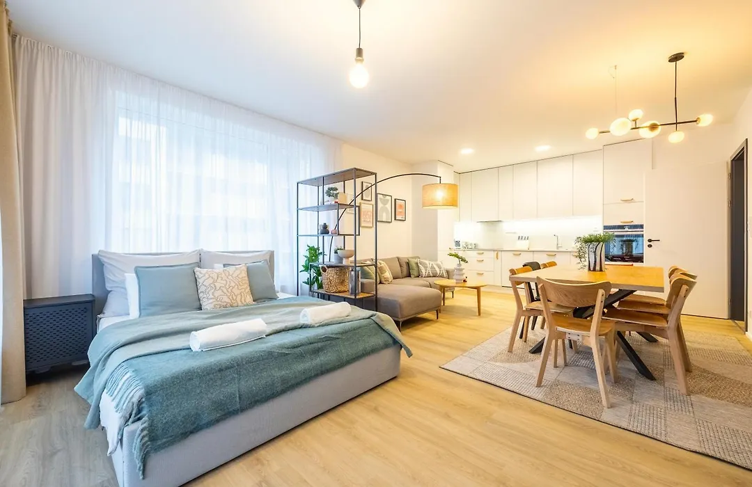 Spacious 3Br - 2 Parking Spots, Full Kitchen, By Gravity Prague-1