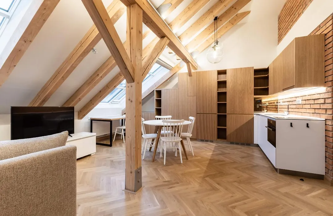 Elegant Attic Residence With Terrace Near Riegrovy Sady | Rieger Gardens-1