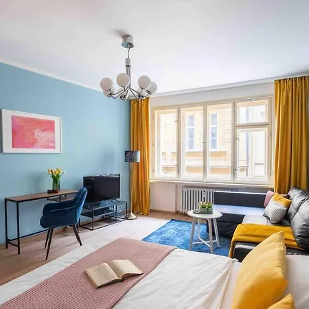 Colourful Modern Flat / Balcony / Charles Bridge-3