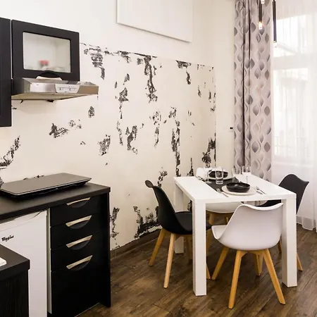 Black & White Apartment Prague By Wenceslas Square And Muzeum-3