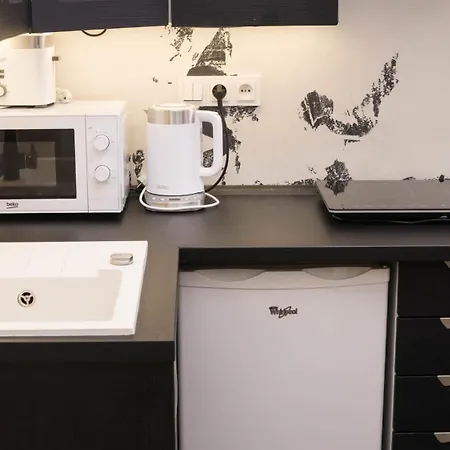 Black & White Apartment Prague By Wenceslas Square And Muzeum-2