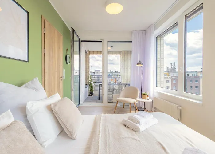 Apartmán Bright 2Br - 8Th Floor, Balcony, Free Parking - By Gravity Praha, Česká republika