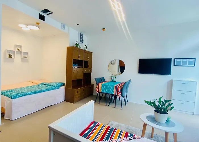 Free Parking - Green Studio Apartment - Private - Ground Floor - Near Center