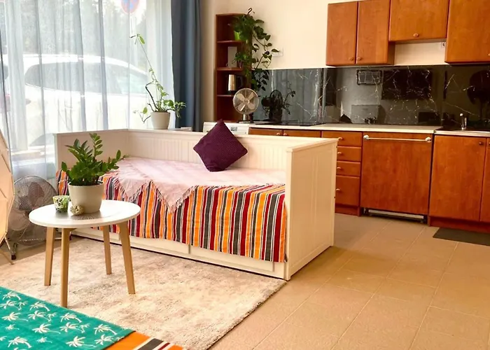 Free Parking - Green Studio Apartment - Private - Ground Floor - Near Center
