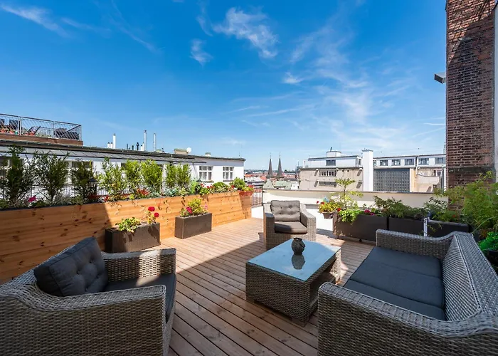 Luxury Apartment With A Balcony And A Terrace